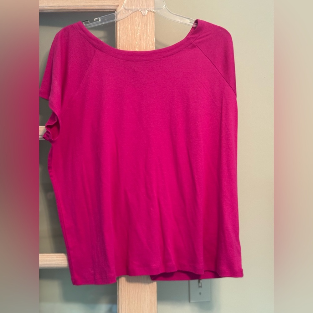 Lauren Ralph Lauren Fuchsia Short Sleeve Tee